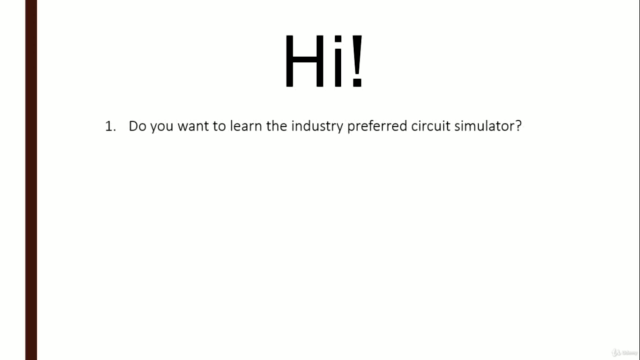 LTSpice from Beginner to Advanced – Screenshot 1