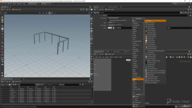 Houdini 18 - Procedural Prop Modeling - Skate Ramp – Screenshot 2