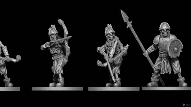 Sculpt 3D Printable Skeleton Warriors in Zbrush – Screenshot 2