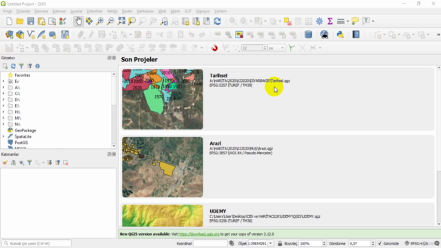 QGIS Desktop Harita Çizim Eğitimi – Screenshot 1