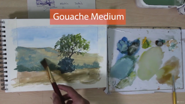 Easy Landscape Painting In Gouache – Screenshot 1