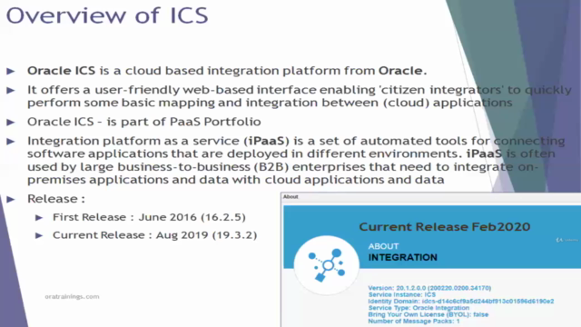 Oracle Integration Cloud Service - ICS-iPaaS - Crash Course – Screenshot 1
