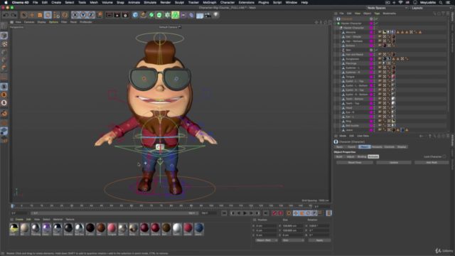 3D character rigging for animation in Cinema 4D Masterclass - Screenshot_04
