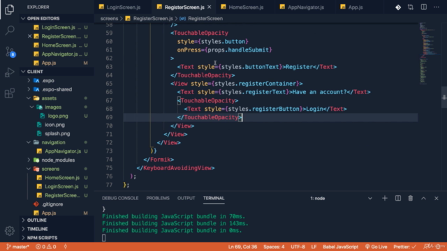 Build Full-stack React Native Apps with Node.js Backend – Screenshot 4