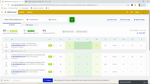 Introduction to SEO & Keywords Research with Mangools SEO – Screenshot 3