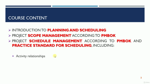 Project Management using Primavera P6 – Screenshot 1