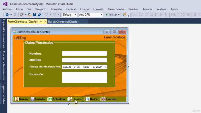 Crear CRUD en C# y MySQL – Screenshot 3