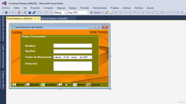Crear CRUD en C# y MySQL – Screenshot 4