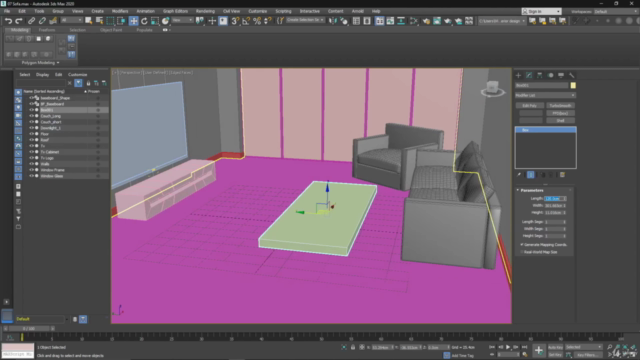 3DS MAX 2020 Interior Design Beginners Course – Screenshot 4
