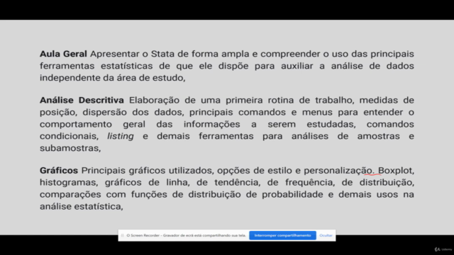 Stata do zero ao TCC – Screenshot 1