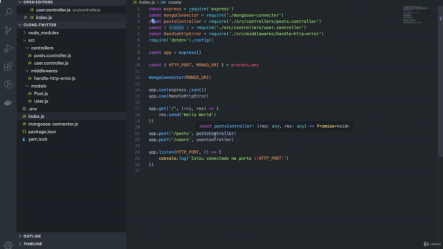 NodeJS completo: NestJS, Typescript, MySQL e MongoDB – Screenshot 1
