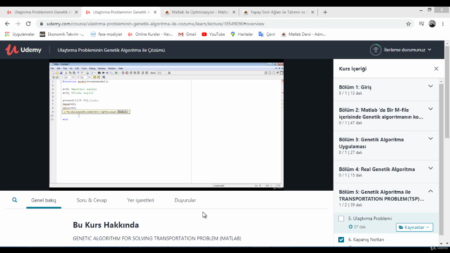 Ulaştırma Probleminin Genetik Algoritma ile Çözümü – Screenshot 1