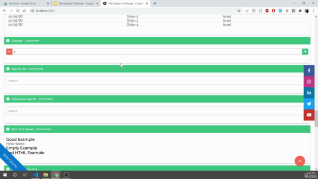 100 Angular Challenge – Screenshot 2