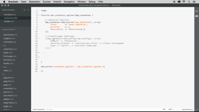 WordPress-Themes entwickeln und gestalten – Screenshot 4