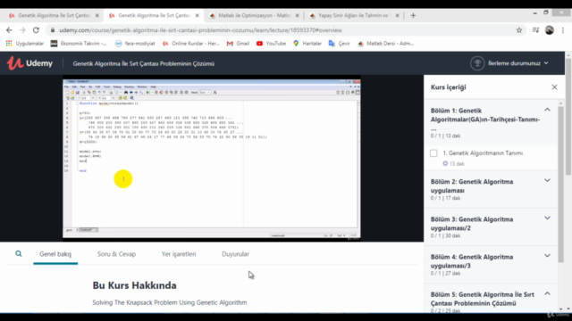 Genetik Algoritma İle Sırt Çantası Probleminin Çözümü – Screenshot 1