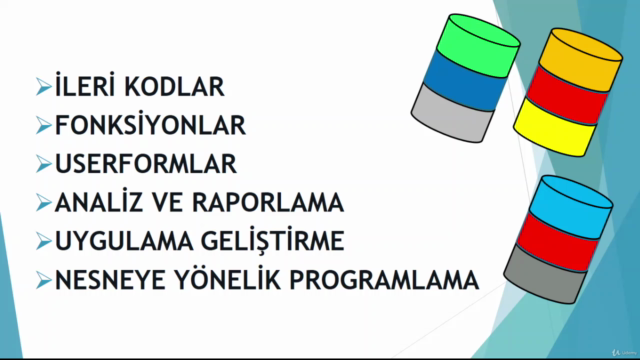 Excel VBA (Makro)Eğitimi FULLSET + MsSQL Veri Transferi – Screenshot 3