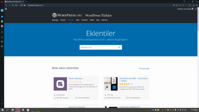 Wordpress Eklenti (Plug-In) ve Bileşen Geliştirme Eğitimi – Screenshot 2