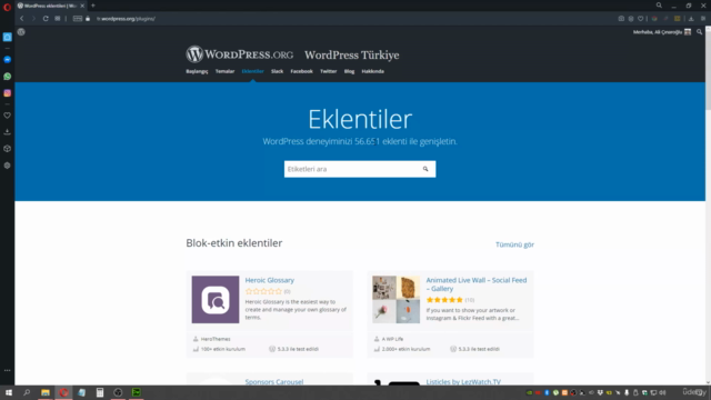 Wordpress Eklenti (Plug-In) ve Bileşen Geliştirme Eğitimi – Screenshot 3