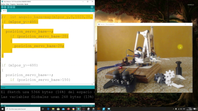 Arduino : Construye tu propio brazo robótico fácilmente – Screenshot 2