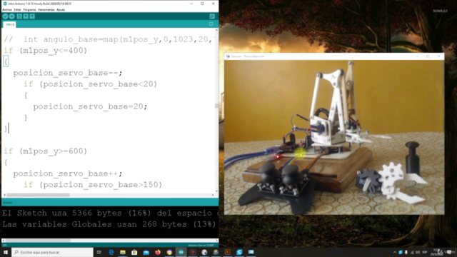 Arduino : Construye tu propio brazo robótico fácilmente – Screenshot 4