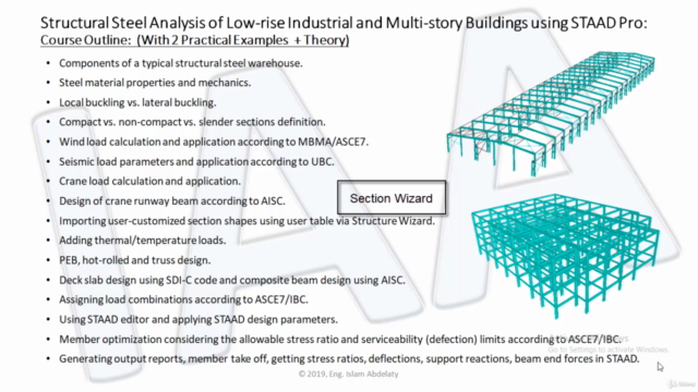 STAAD Pro - Analysis of Steel Structures: Examples & Theory – Screenshot 3