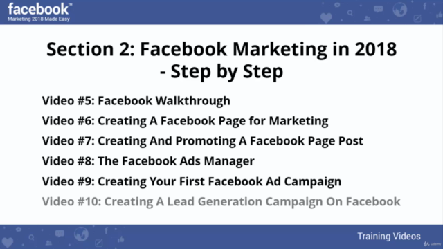 Facebook (Marketing) 2018 Made Easy: Fast Track Training – Screenshot 3