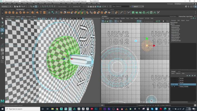 Hard Surface Vehicle UV Mapping in Maya – Screenshot 1