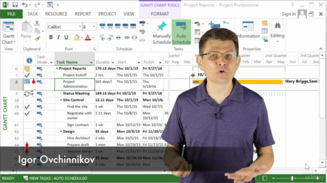 Project Management With MS Project - Scheduling Master Class – Screenshot 2