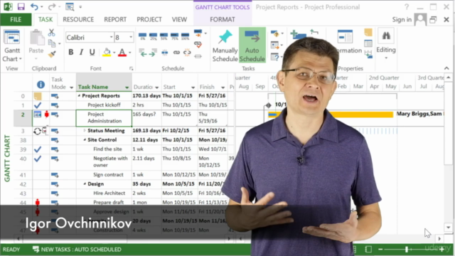 Project Management With MS Project - Scheduling Master Class – Screenshot 3