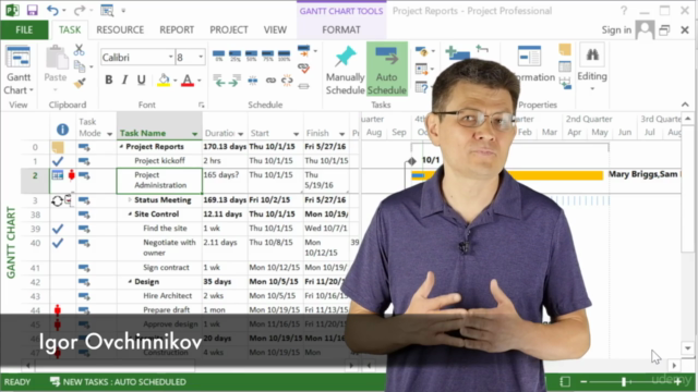 Project Management With MS Project - Scheduling Master Class – Screenshot 4