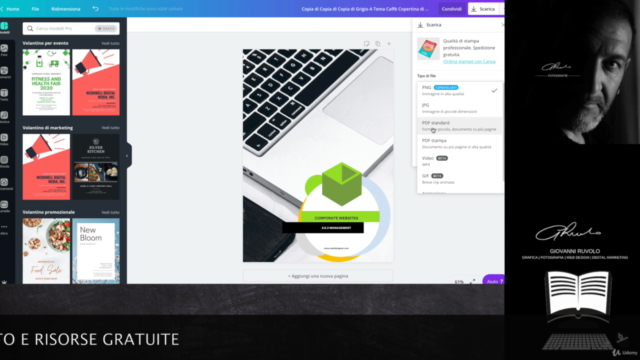 Realizza Grafica veloce per Web, Social, Stampa con CANVA – Screenshot 4