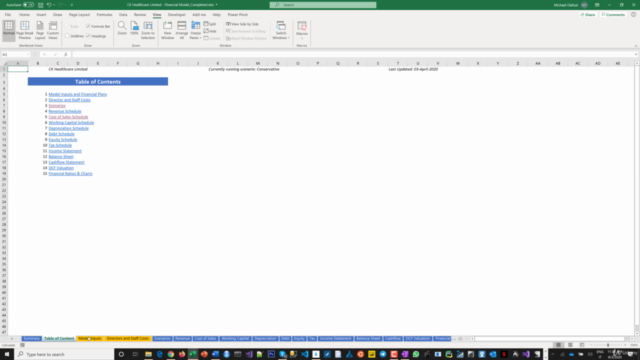 Financial Modelling, Financial Planning and DCF Valuation – Screenshot 1