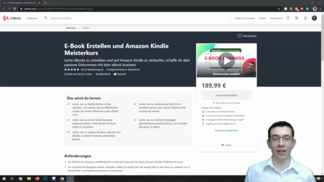 E-Book Erstellen und Amazon Kindle Meisterkurs – Screenshot 4