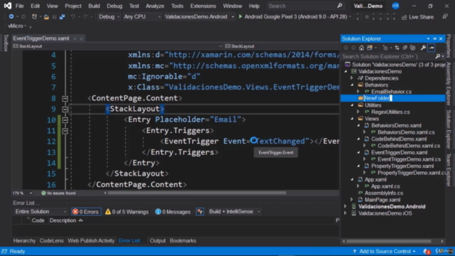 Xamarin Forms: Validación de Formularios – Screenshot 2