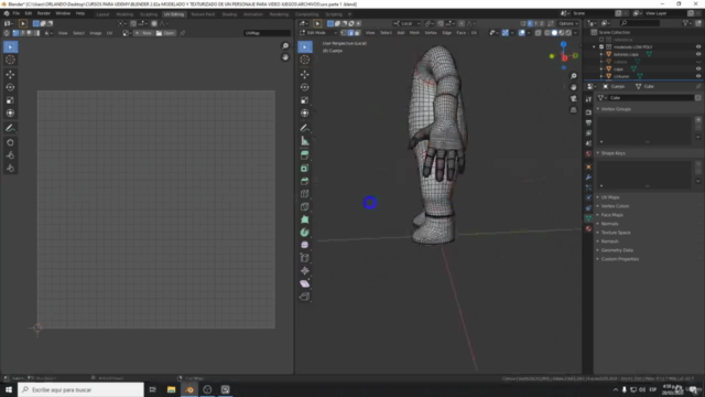 Blender 2.82a Creación de un Personaje 3D para Videojuegos – Screenshot 3