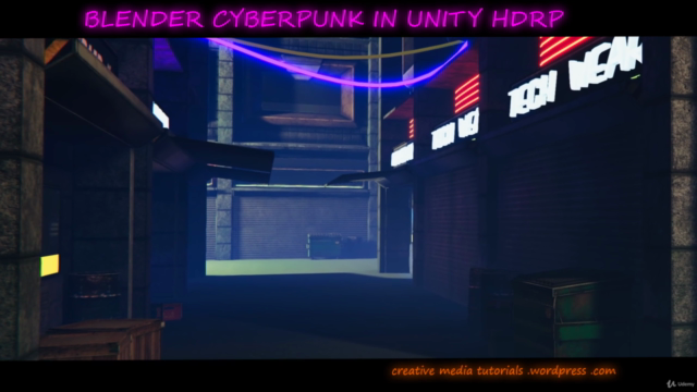 Blender Cyberpunk in Unity HDRP – Screenshot 1