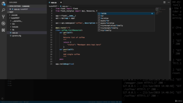 Membuat Rest API dengan Python – Screenshot 3