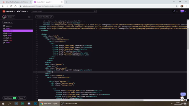 Glitch İle Site Oluşturmak – Screenshot 1