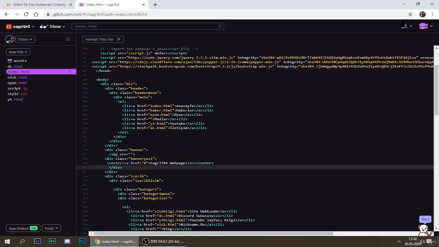 Glitch İle Site Oluşturmak – Screenshot 3