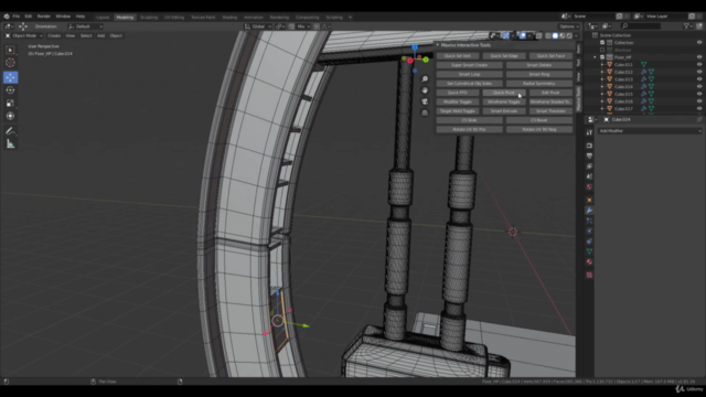 Futuristic Sci-Fi Game Environment in Blender – Screenshot 1
