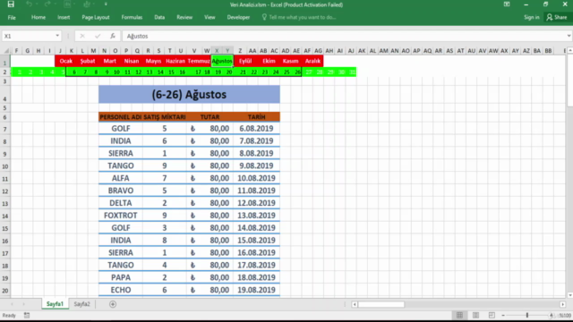 Excel VBA İle İleri Analiz Ve Raporlama + Sql Veri Transferi – Screenshot 3