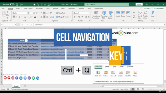 Microsoft Excel - 333 Microsoft Excel Keyboard Shortcuts - Screenshot_02