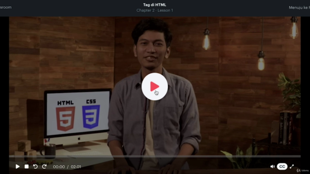 HTML dan CSS Dasar – Screenshot 1