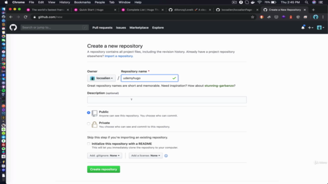 Sitios web con Hugo Framework y Github Page – Screenshot 2