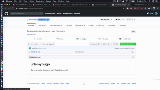 Sitios web con Hugo Framework y Github Page – Screenshot 3