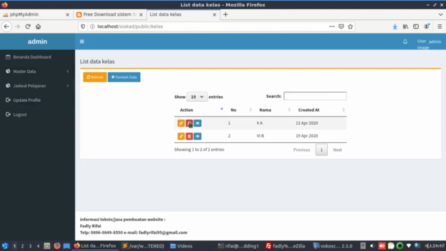 Tutorial membuat SIAKAD dengan Framework Laravel 5.8 – Screenshot 3