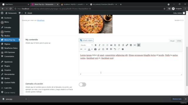 Aprende a crear Plugins avanzados con Wordpress – Screenshot 3