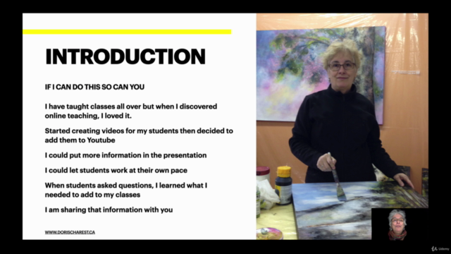 Teaching art classes online – Screenshot 1