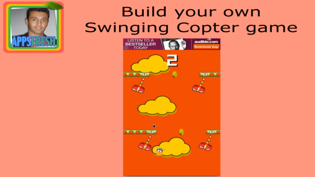 Game Reskinning. iOS Swing Copters* Source Code Template – Screenshot 2