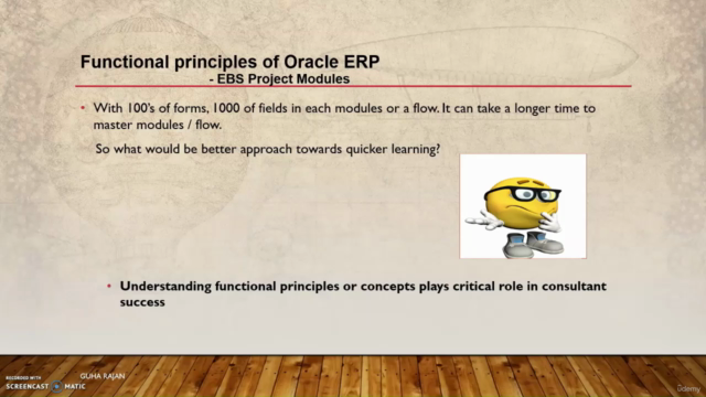 Functional Principles of Oracle ERP (EBS) - Project Modules – Screenshot 2